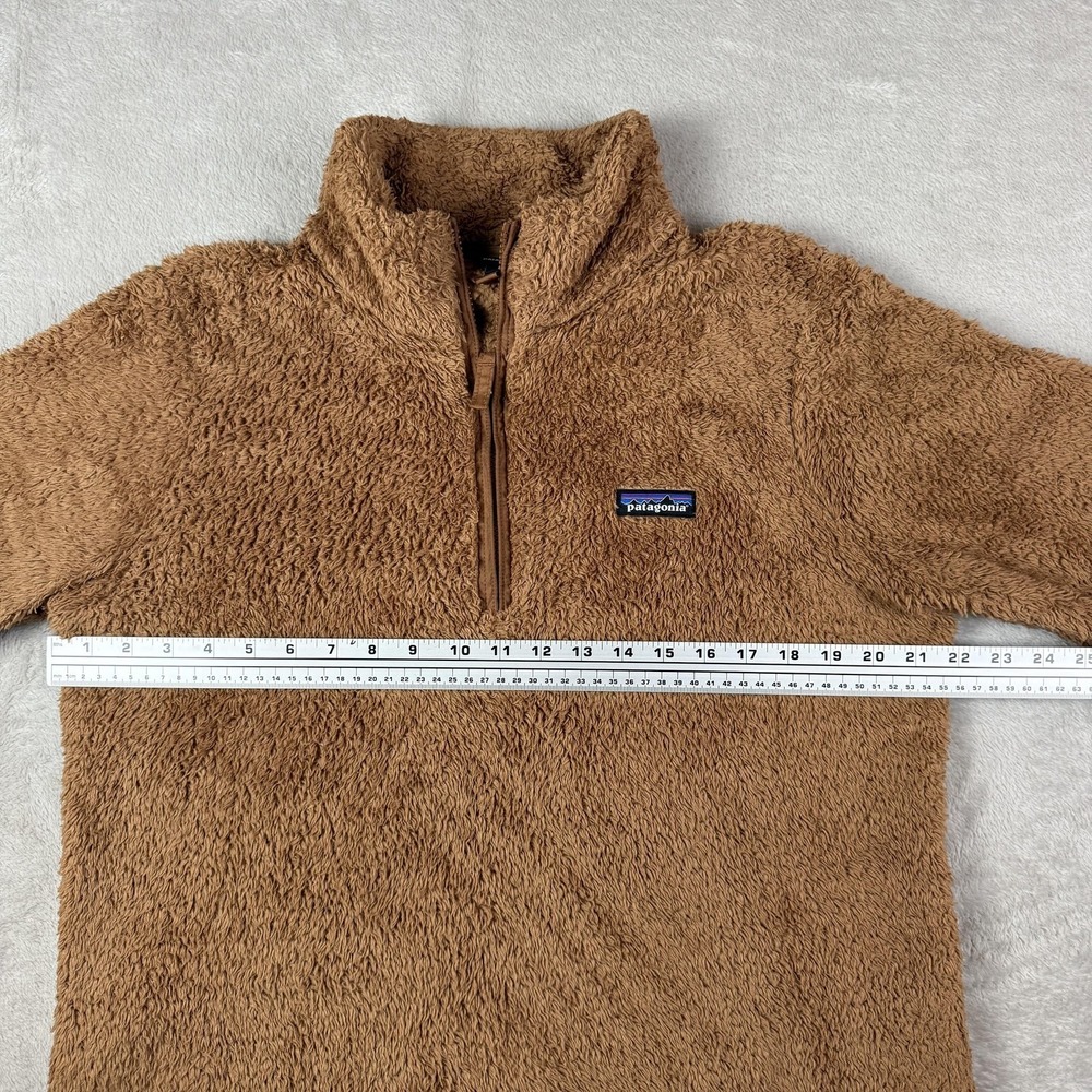 Patagonia Los Gatos Fleece Pullover Womens L Brown 1/4 Zip Sherpa Cozy #25235 - Picture 9 of 11